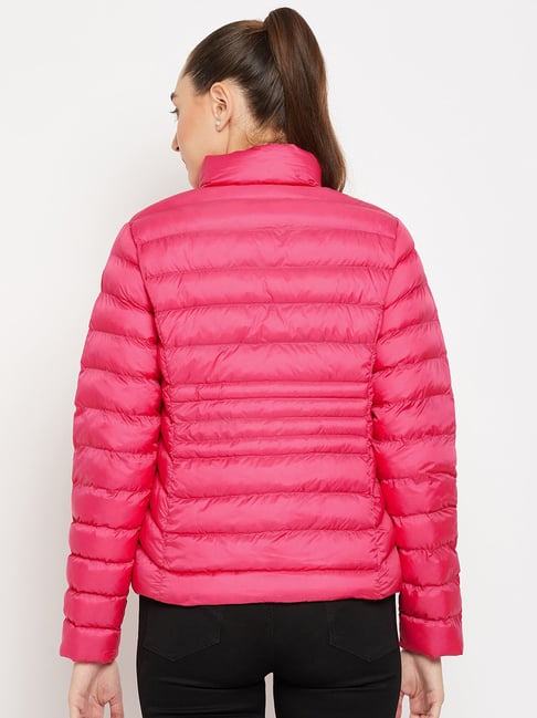 Buy Madame Women Peach Coloured Solid Padded Jacket - Jackets for Women  7726794 | Myntra