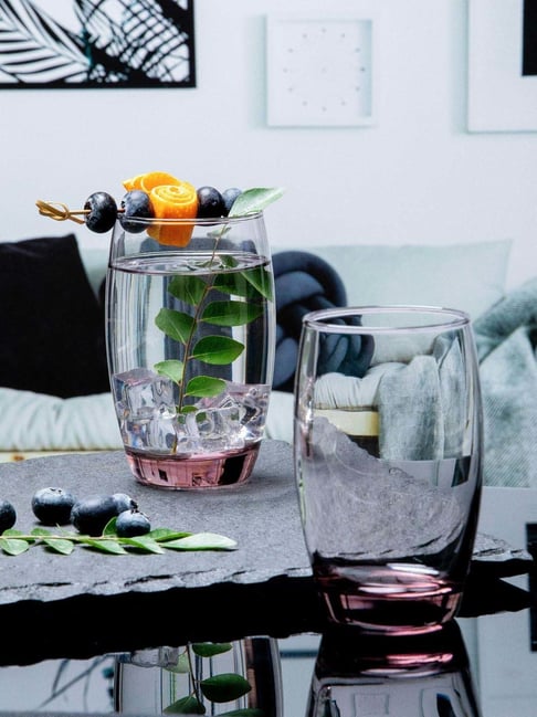 Buy HAZEL Finish Silver Drinking Water Glasses - Set of 12 (350ml) at Best  Price @ Tata CLiQ