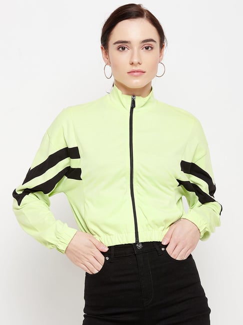 Buy MADAME Green Full Sleeves Shrug for Women Online Tata CLiQ