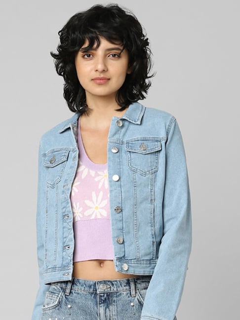 Only Light Blue Regular Fit Denim Jacket