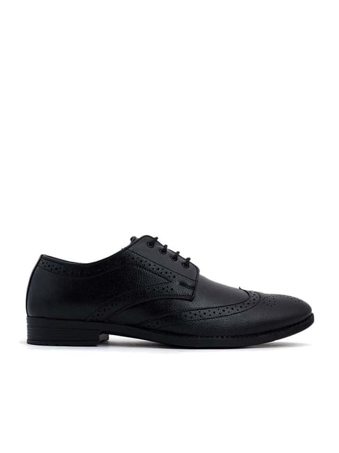 khadim Khadim's Men's Black Brogue Shoes-picture-22