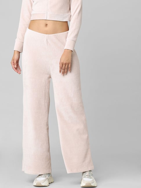 Buy And Light Pink Relaxed Fit Trousers for Women Online @ Tata CLiQ