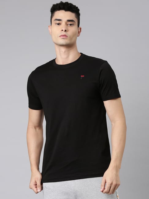 Fila Black Crew T Shirt