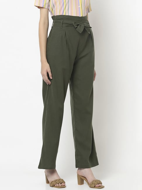 Army Olive Stretch Pants