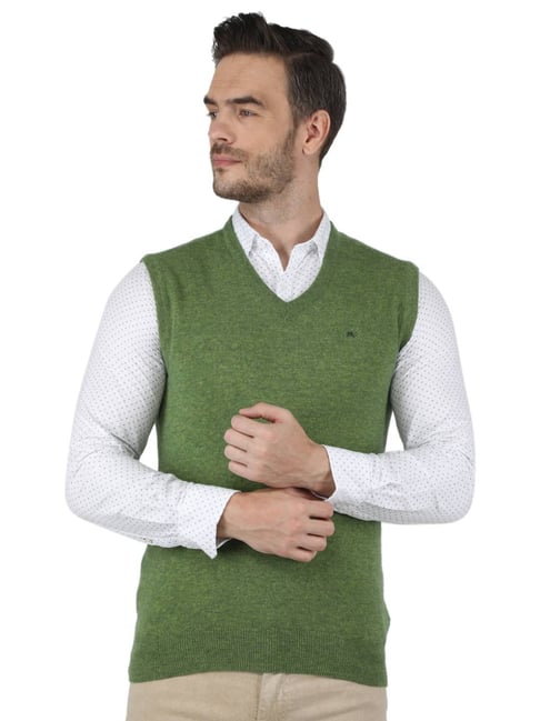 Buy Monte Carlo Spinach Green Regular Fit Sweater for Mens Online @ Tata  CLiQ