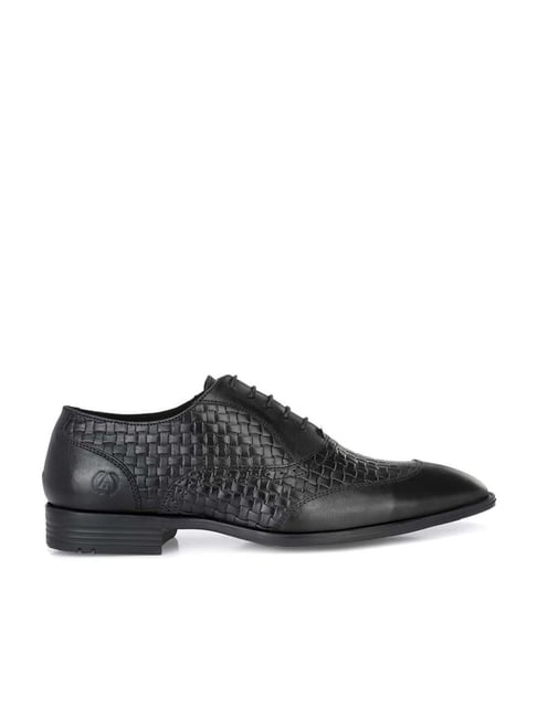 Alberto Torresi Men's Black Oxford Shoes