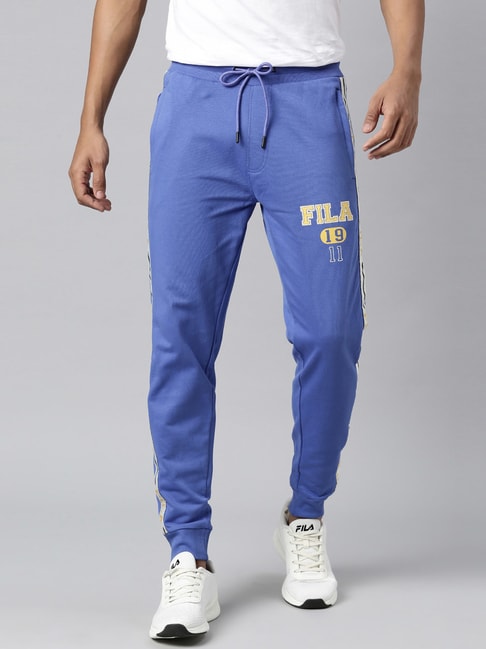Buy Fila Royal Blue Regular Fit Joggers for Men's Online @ Tata CLiQ