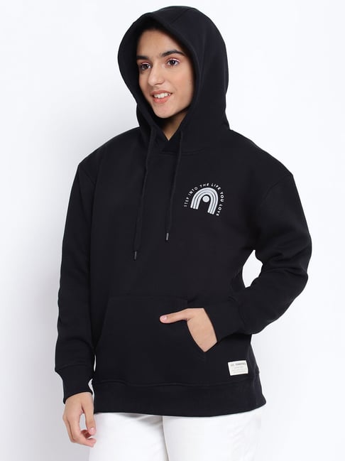 Lil Tomatoes Kids Black Solid Full Sleeves Sweatshirt-picture-38