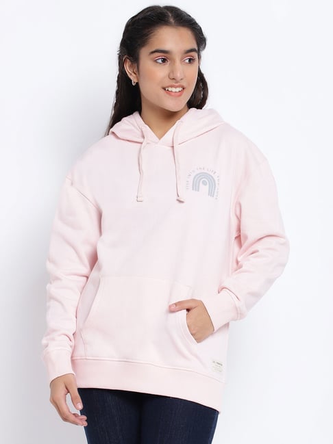 Pink champion hoodie kids hotsell