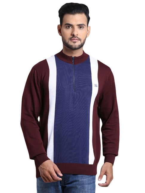 ColorPlus Multi Cotton Tailored Fit Striped Jacket-picture-25