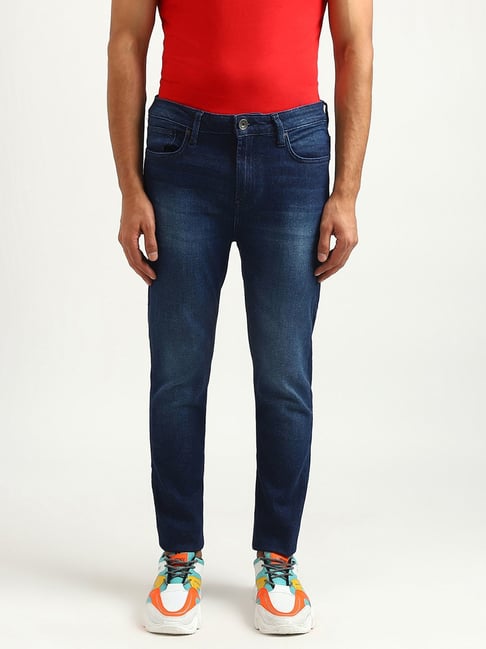 United Colors Of Benetton Navy Blue Regular Fit Jeans