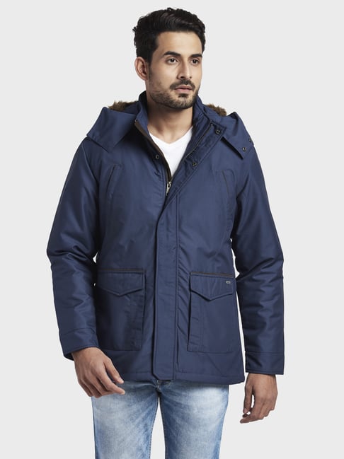 Buy ColorPlus Blue Tailored Fit Jacket for Mens Online Tata CLiQ