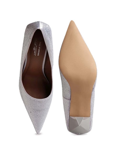 Buy Call It Spring Women's Silver Stiletto Pumps for Women at Best