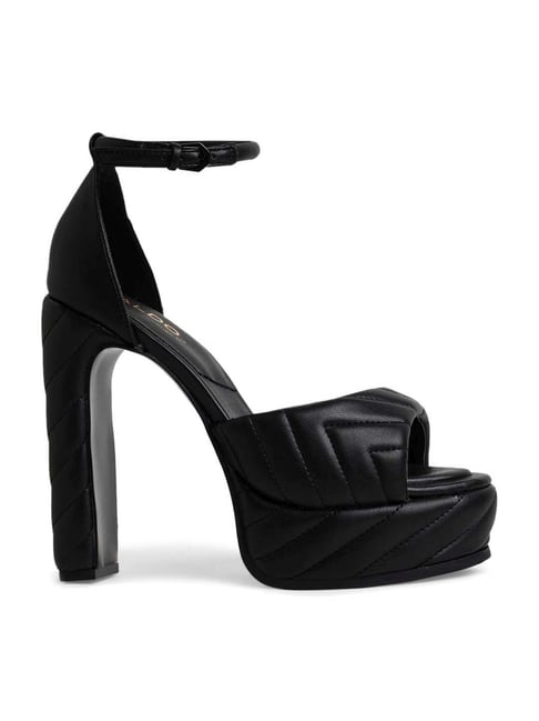 Aldo Women's Black Ankle Strap Sandals