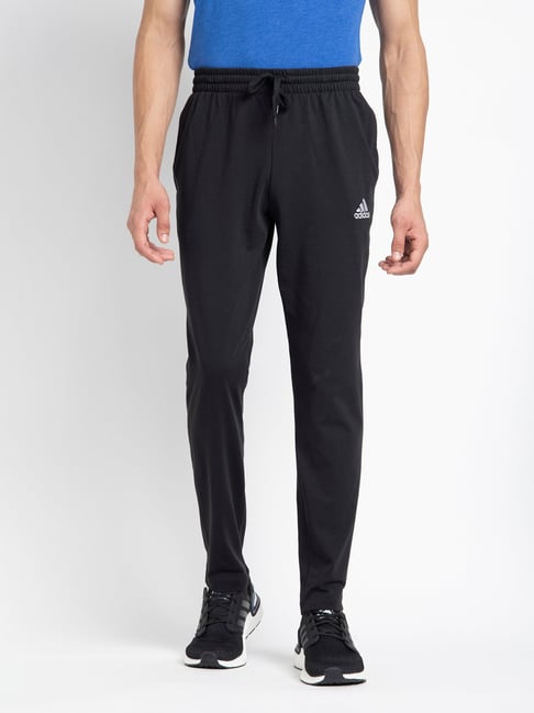 adidas Black Regular Fit Trackpants