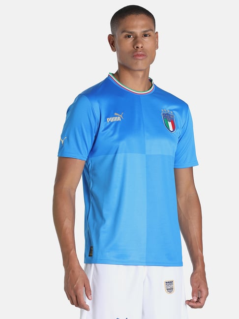 Puma Sky Blue Round Neck T-Shirt