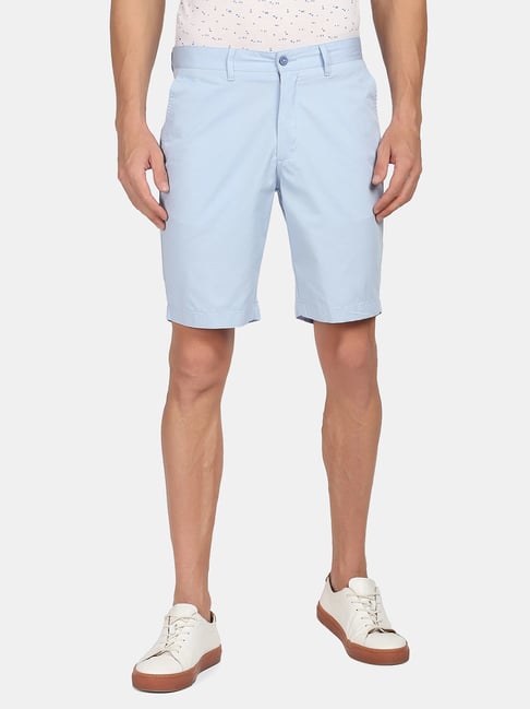 Blackberrys Blue Slim Fit Shorts