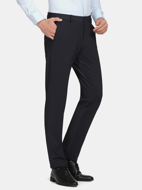 Buy blackberrys Men's Formal B-90 Regular Fit Stretchable Trousers Brown at  Amazon.in