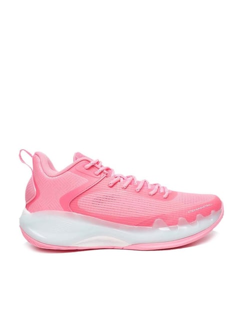 Xtep Men's Sidewall Pink Basketball Shoes