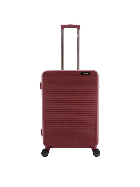 National Geographic Pulse Burgundy Medium check In Luggage -24 Inch