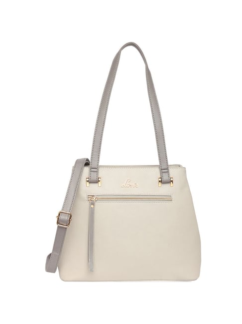 Lavie Grey Solid Medium Shoulder Bag