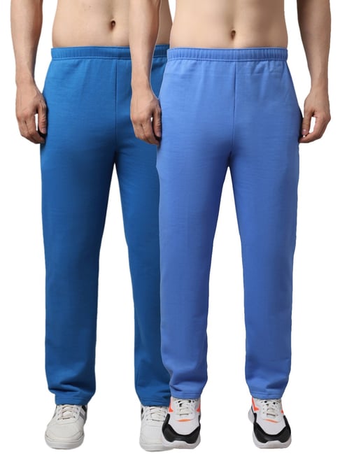 Vimal Jonney Blue Regular Fit Trackpants - Pack of 2