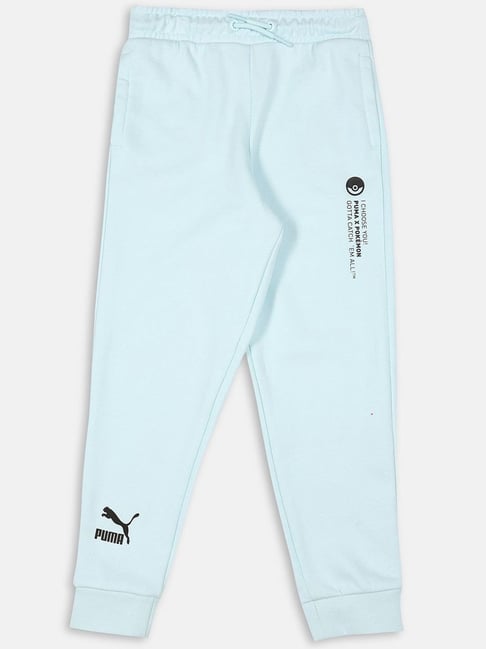 Buy Puma Kids Blue Cotton Logo Sweatpants for Boys Clothing Online
