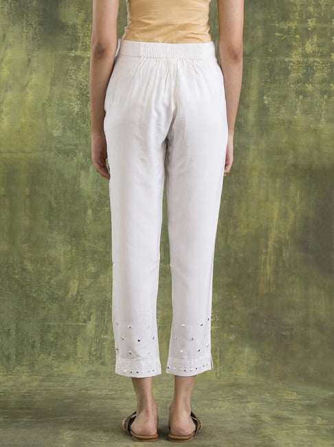 Buy W Green Slim Fit Pants for Women Online @ Tata CLiQ