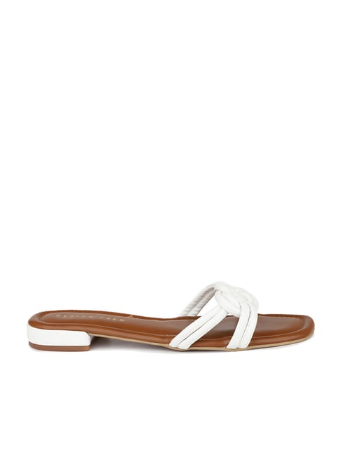 Buy White Flip Flop & Slippers for Women by DOUBLEU Online | Ajio.com