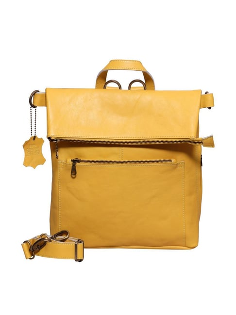 Spice Art Yellow Large Convertible Backpack-picture-12