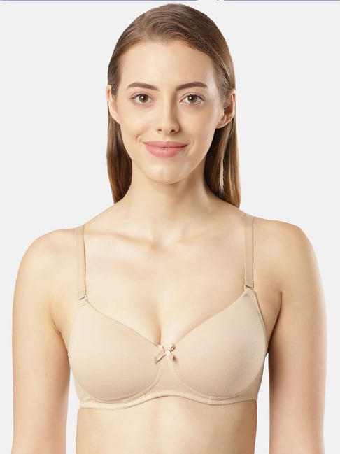 Buy Jockey Fe23 Light Skin Wirefree Padded Medium Coverage T-Shirt Bra for Women  Online @ Tata CLiQ