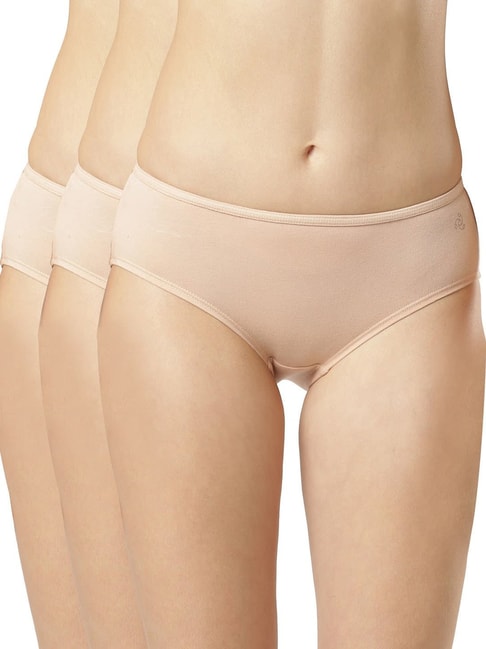 Jockey Sw02 Assorted Mid-Waist Hipster Panty With Inner Elastic - Pack Of 3 Price in India