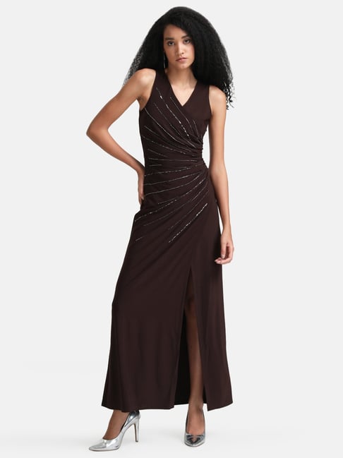KAZO Women Wrap Orange Dress - Buy KAZO Women Wrap Orange Dress Online at  Best Prices in India | Flipkart.com
