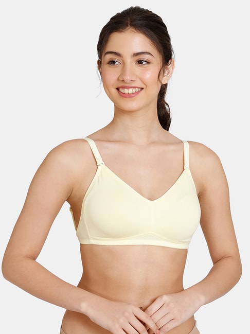 Zivame Yellow Full Coverage Double Layered Backless Bra Price in India