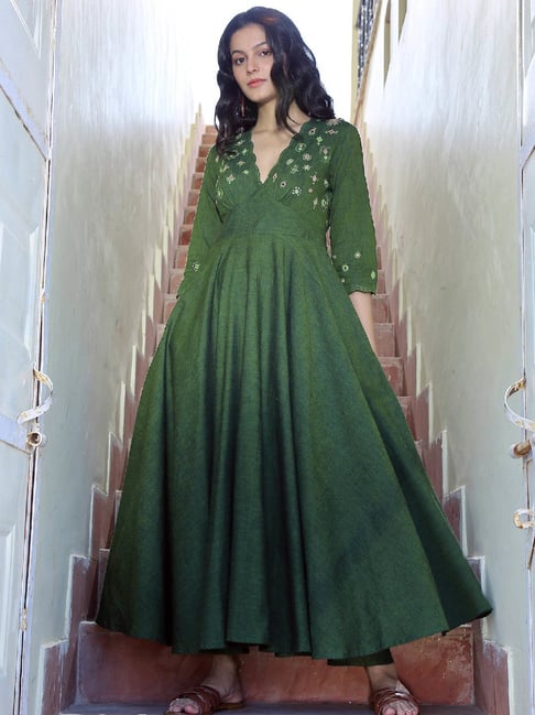 Buy Sage Green Dresses for Women by AND Online | Ajio.com