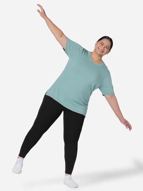 BlissClub Blue At-Ease Cotton Knit Top-picture-27