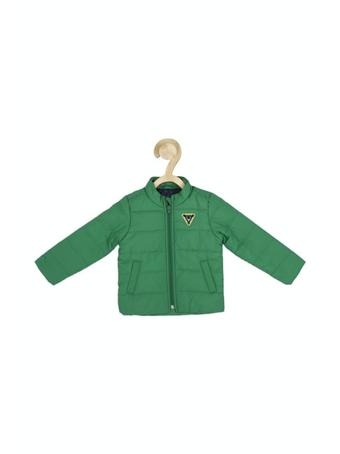 Allen Solly Kids Green Quilted Full Sleeves Jacket