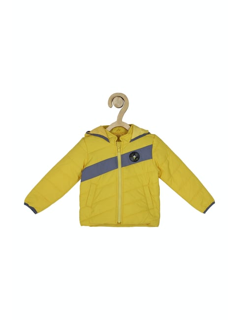 Allen Solly Kids Yellow Quilted Full Sleeves Jacket