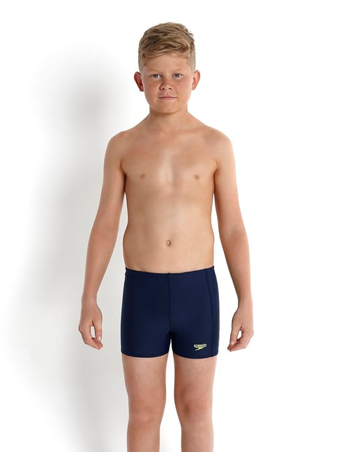 Speedo Kids Navy Solid Swim Shorts-picture-26