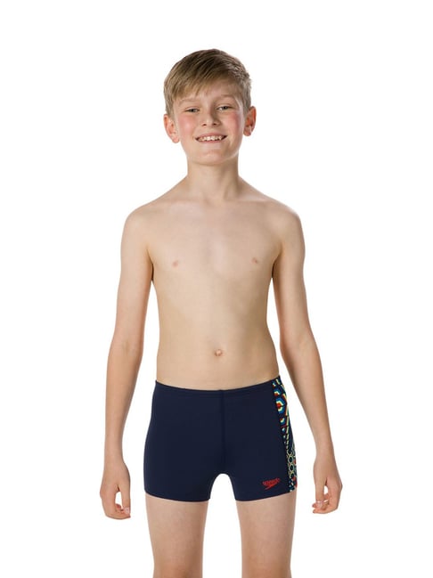 Speedo Kids Navy Solid Swim Shorts-picture-39