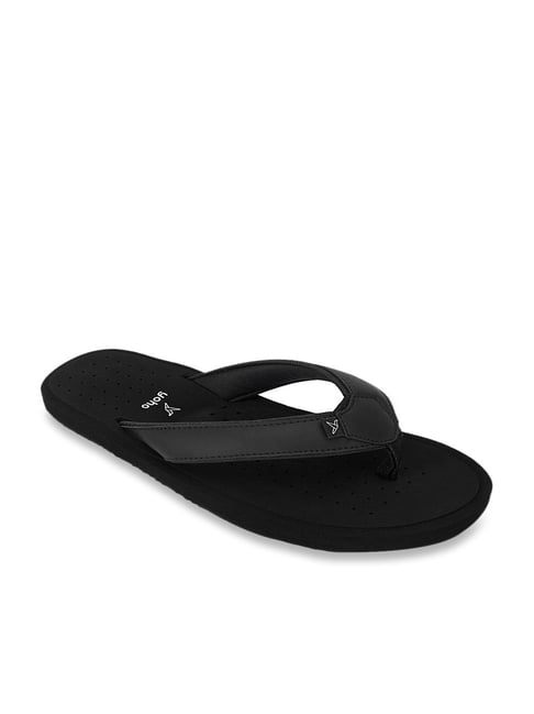 Black flip flops with arch online support