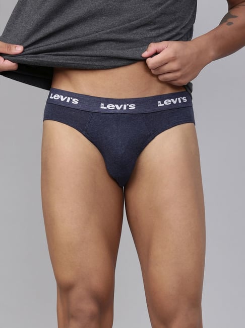 Levi's Blue Cotton Regular Fit Briefs