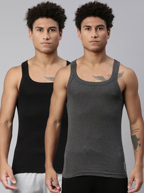 Buy Levi s Multi Cotton Regular Fit Vest Pack Of 2 for Mens Online Tata CLiQ