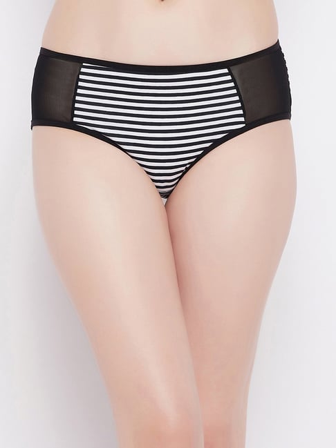Buy Clovia Pink Cotton Striped Hipster Panty for Women's Online @ Tata CLiQ