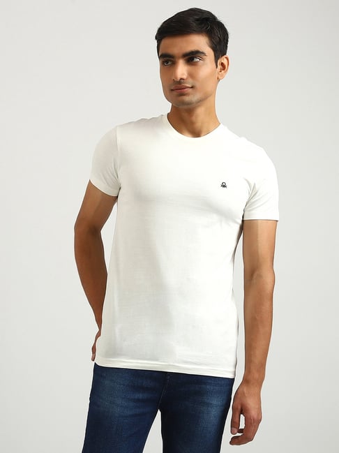 Buy plain white outlet t shirt online