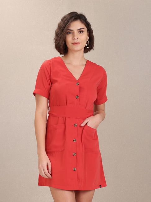 Buy Polo Red Shirt Dress for Women's Online Tata CLiQ
