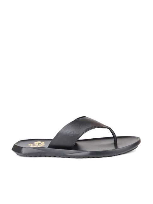 Jasmin Black Flat Sandals – bugatti Shoes India