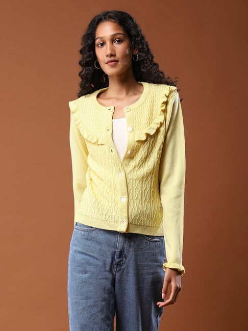 aarke Ritu Kumar Yellow Cardigan