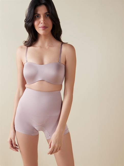 Buy Wunderlove by Westside Taupe Cross-Strapped Lounge Bra on