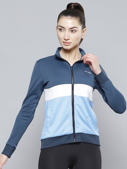 Buy ALCIS Blue Slim Fit Polyester Jacket for Women s Online Tata